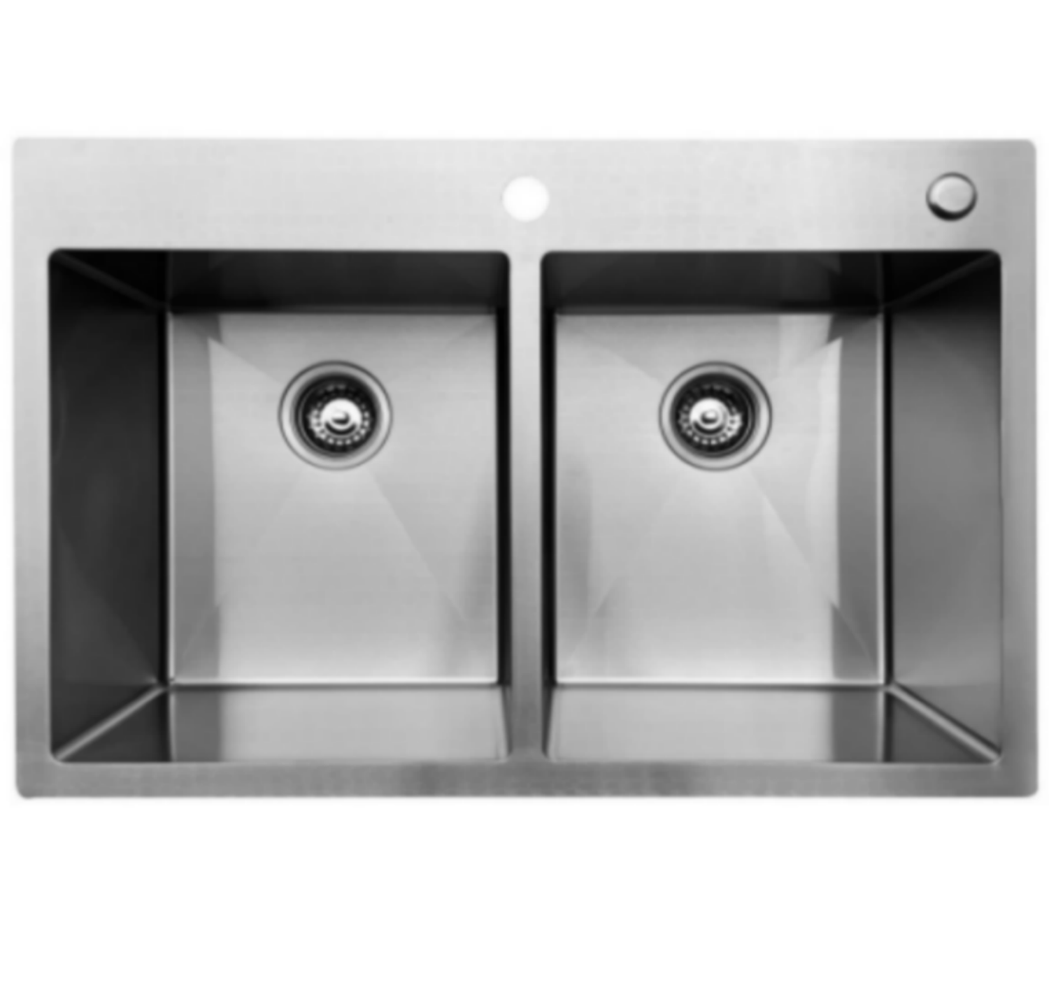 OEM HT3322H 33*22*9 inch topmount/drop-in double sink bowl stainless steel kitchen sink 