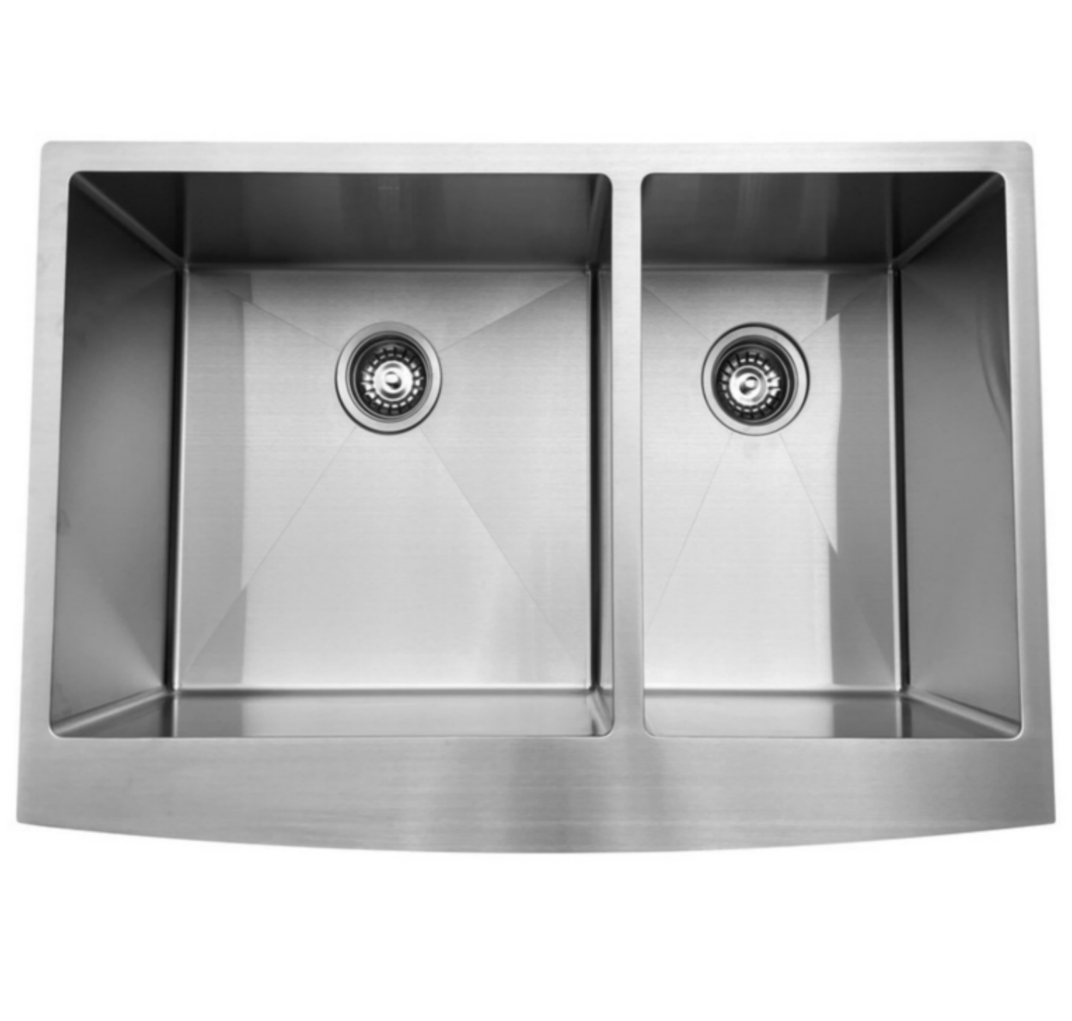 OEM HD3322O 6040 33*22* 10 inch undermount apron front double sink bowl stainless steel kitchen sink 