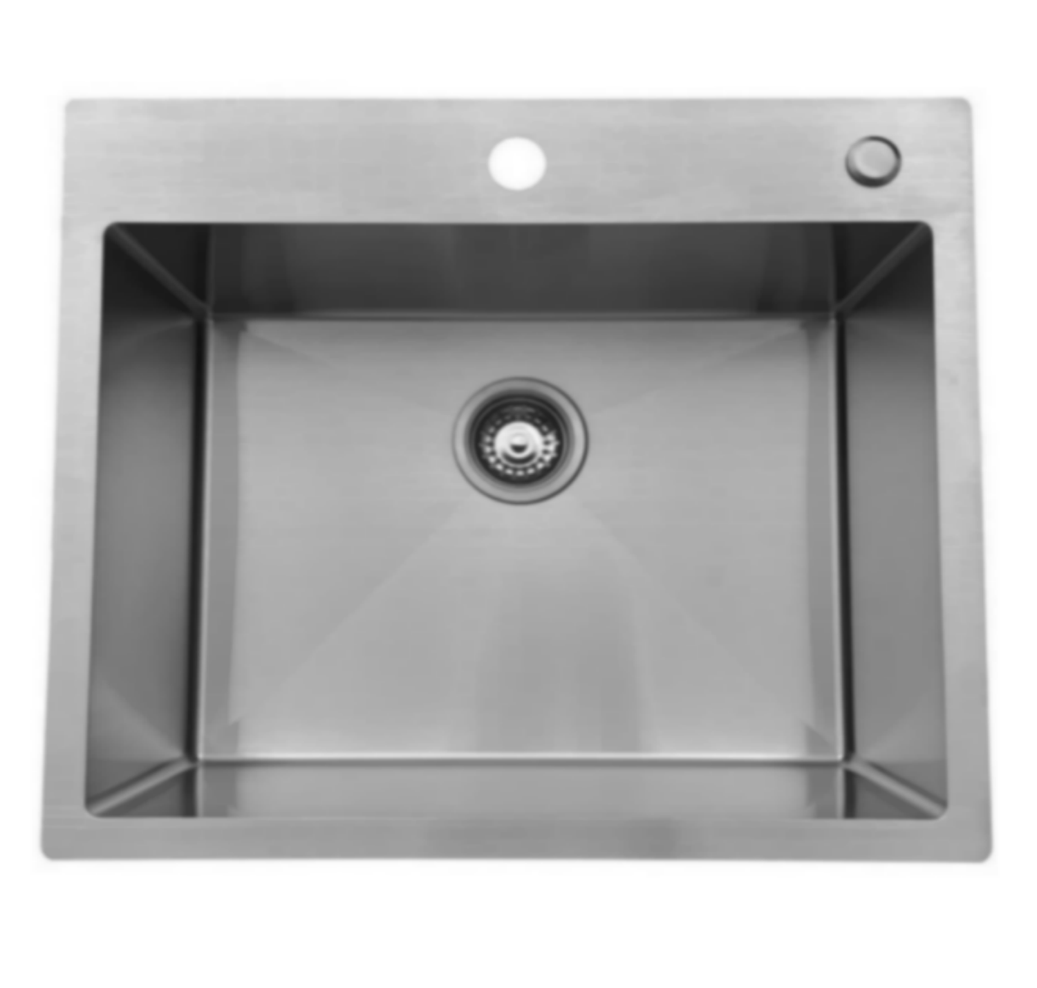 OEM HT2522S 25*22*9 inch topmount/drop-in single sink bowl stainless steel kitchen sink 