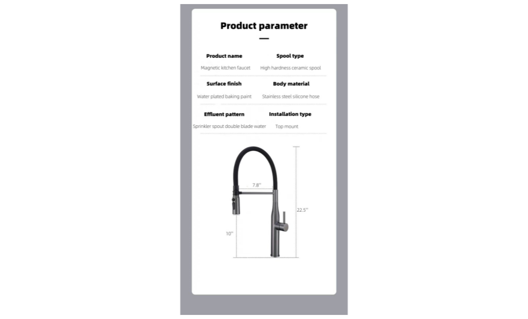 OEM SC-01 Kitchen Faucet sus 304 Stainless Steel pull down kichen mixer tap 101 