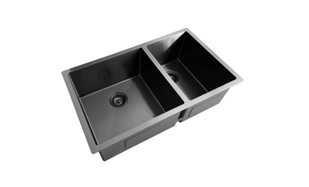 OEM HU3219O(Black) 32* 19* 10 inch handmade undermount double sink bowl stainless steel kitchen sink 