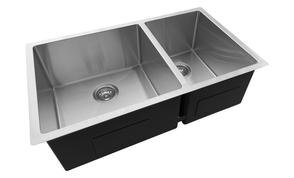 OEM HU3219O 32* 19* 10 inch  SUS304 undermount double sink bowl stainless steel kitchen sink 