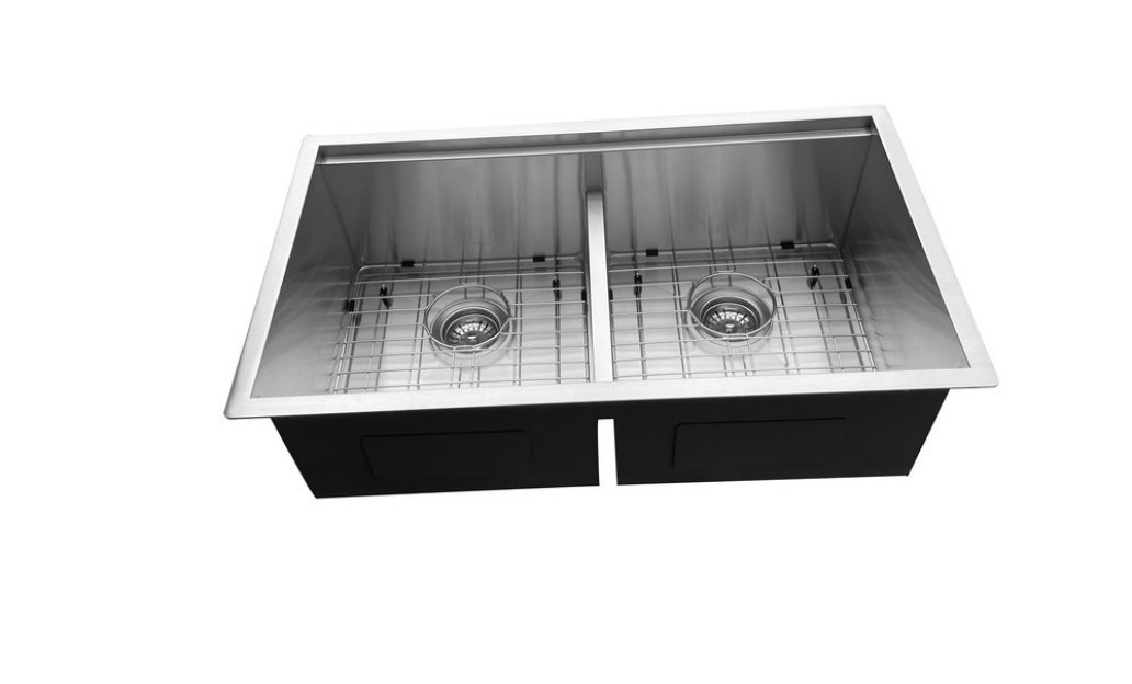 OEM 3219D 32* 19* 10 inch undermount double sink bowl stainless steel workstation sink for kitchen/hotel