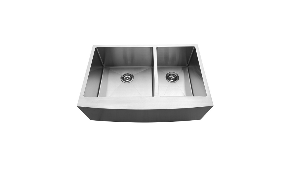 OEM HD3322O 6040 33*22* 10 inch undermount apron front double sink bowl stainless steel kitchen sink 