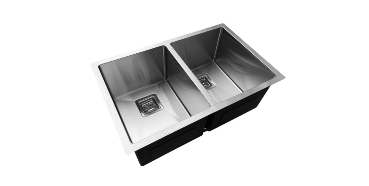 OEM HU2818H 28* 18* 10 inch undermount double sink bowl Stainless Steel Kitchen Sink 