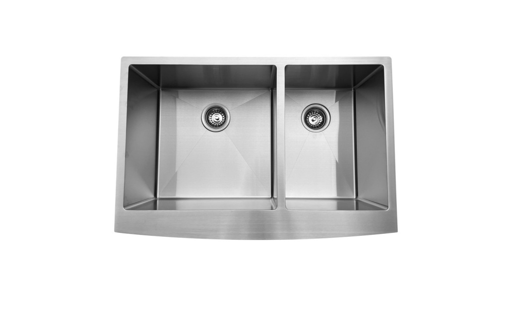 OEM HD3322O 6040 33*22* 10 inch undermount apron front double sink bowl stainless steel kitchen sink 