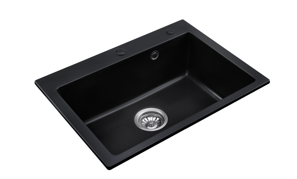 OEM BLM-GT6045S 24*18*8 inch topmount single sink bowl quartz sink for kitchen/hotel