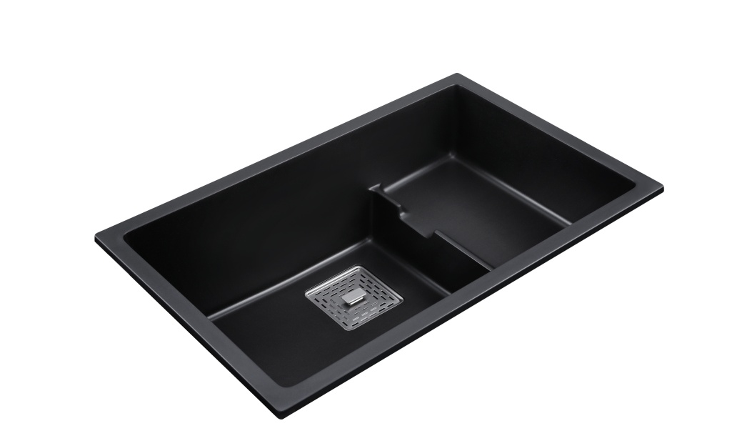 OEM BLM-GU7547SX 30*19*9 inch undermount single sink bowl black quartz sink for kitchen/hotel