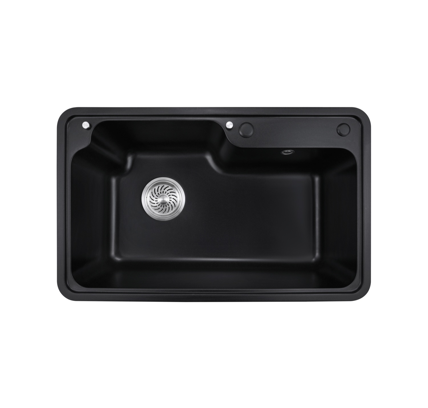 OEM BLM-GT7848SA 31*19*9inch topmount/drop-in single sink bowl black quartz sink for kitchen