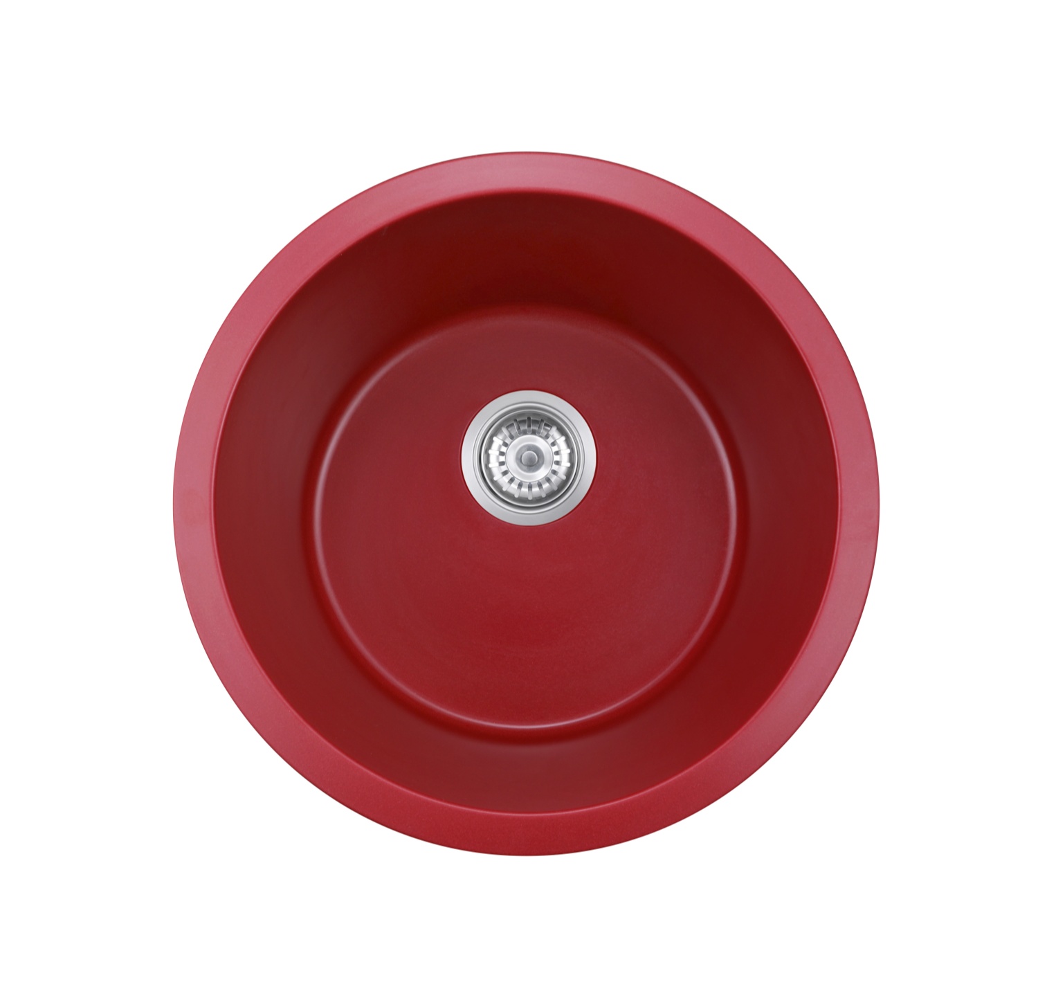 OEM BLM-GU460SR 18*18*8 inch red round undermount single sink bowl quartz sink for kitchen/hotel